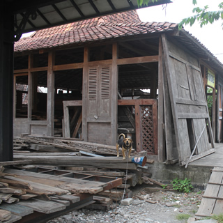 joglo wooden house